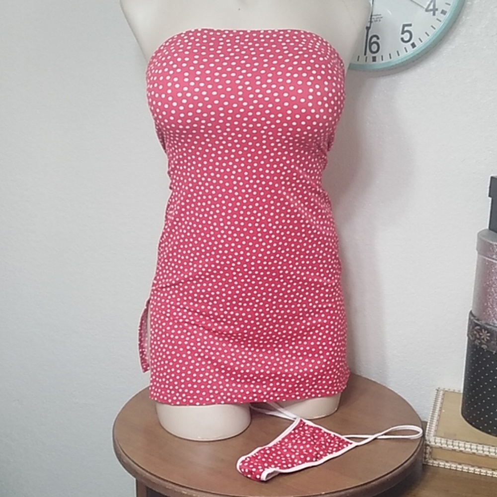 Tube Dress with thong panty